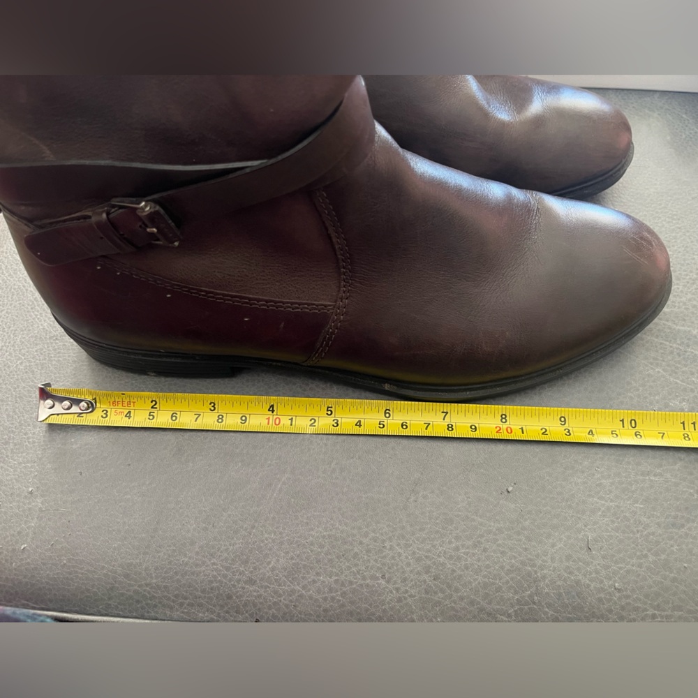 ECCO Touch 15 Brown Leather Ankle Boots - Picture 11 of 12
